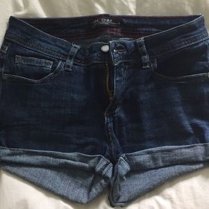 Fran denim “Jackie” jean shorts